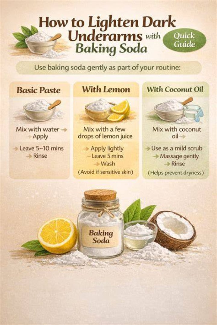 Can lemon and baking soda lighten skin?