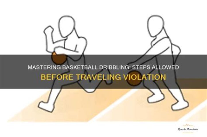 Can you take 3 steps while dribbling?