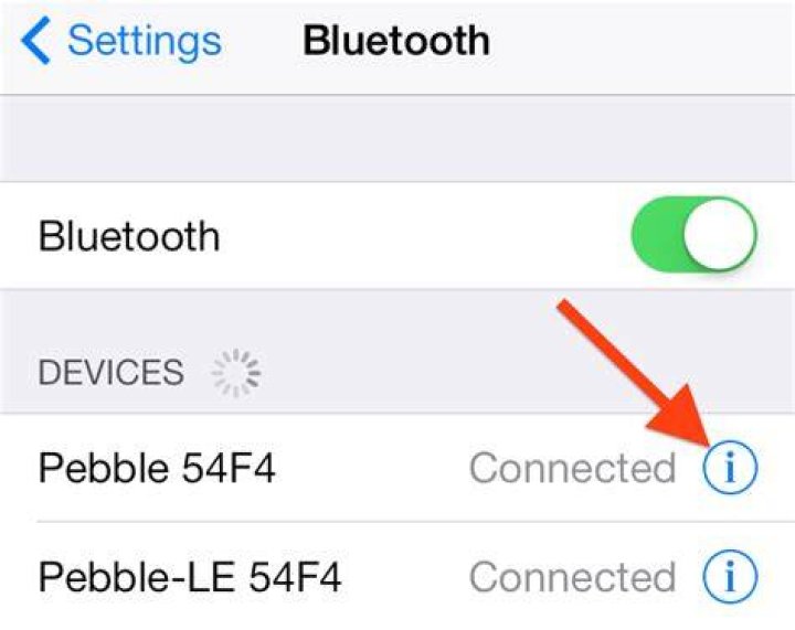 How do I delete a paired Bluetooth device from my iPhone?