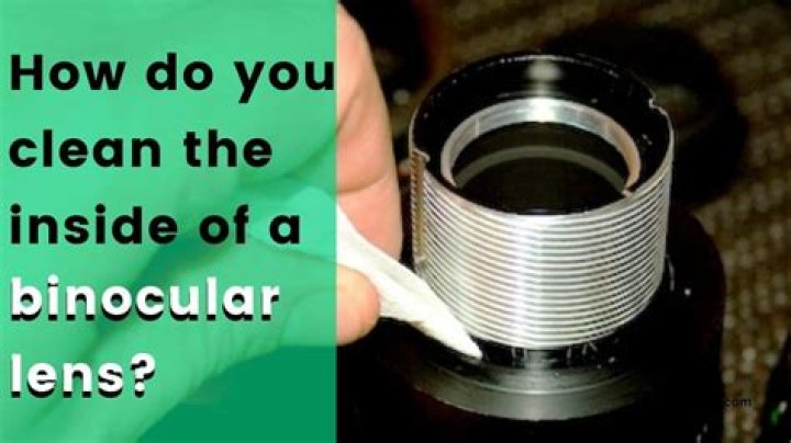 How do you clean thermal lenses?