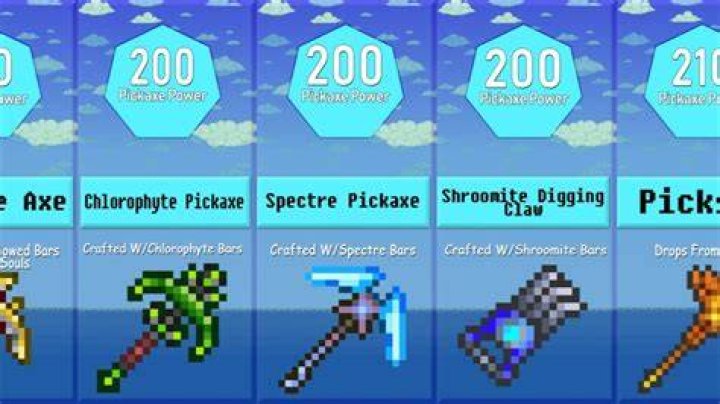 How do you get 200 pickaxe power?
