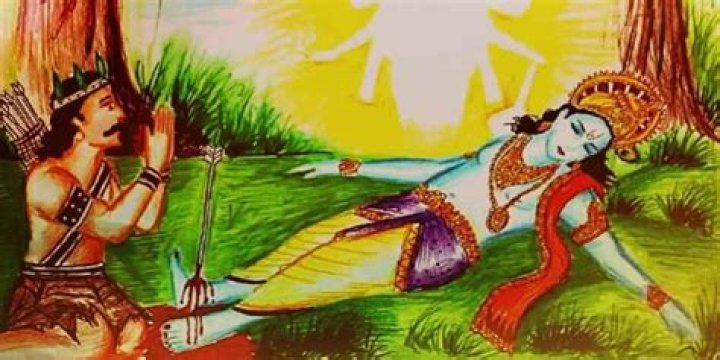 How Krishna leave his body?