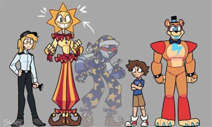 How tall is sun from FNAF?