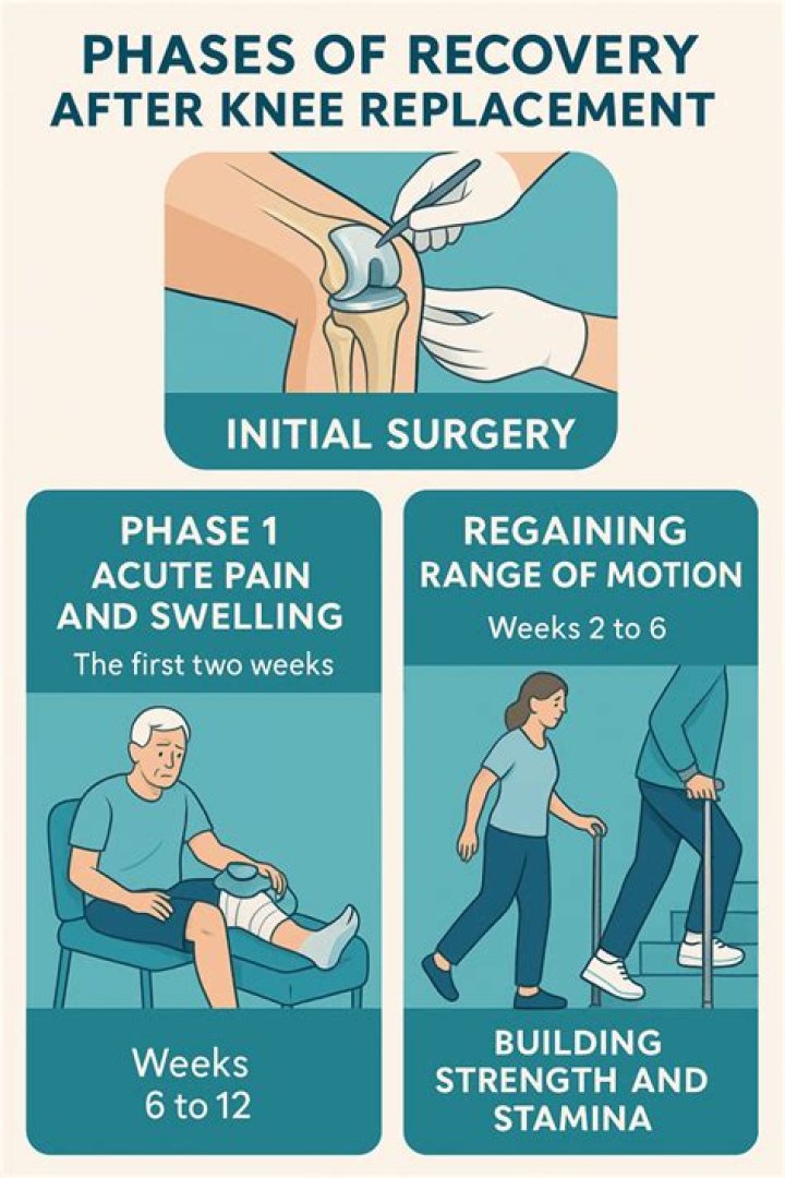 Should I still have pain 8 weeks after knee replacement?