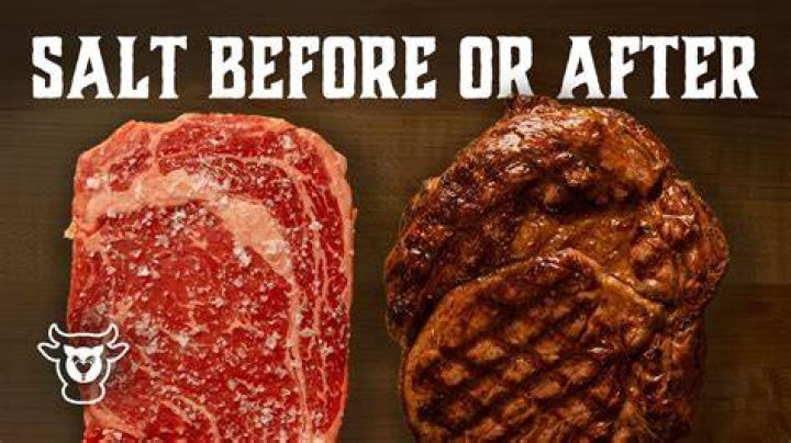 Should you put salt and pepper on steak before cooking?