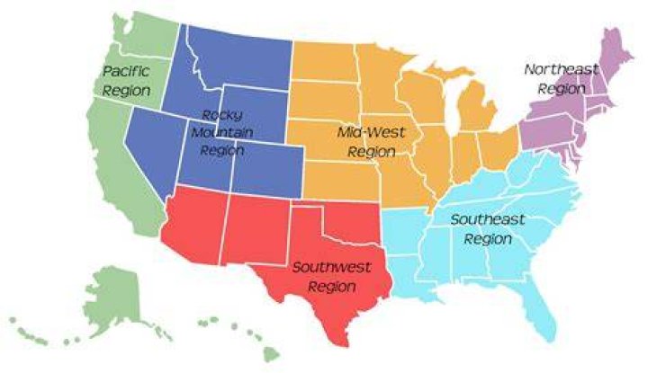 What are some famous regions in the United States?
