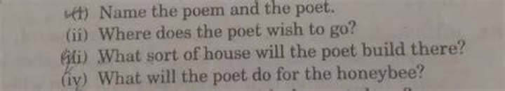 What is the poet final wish?