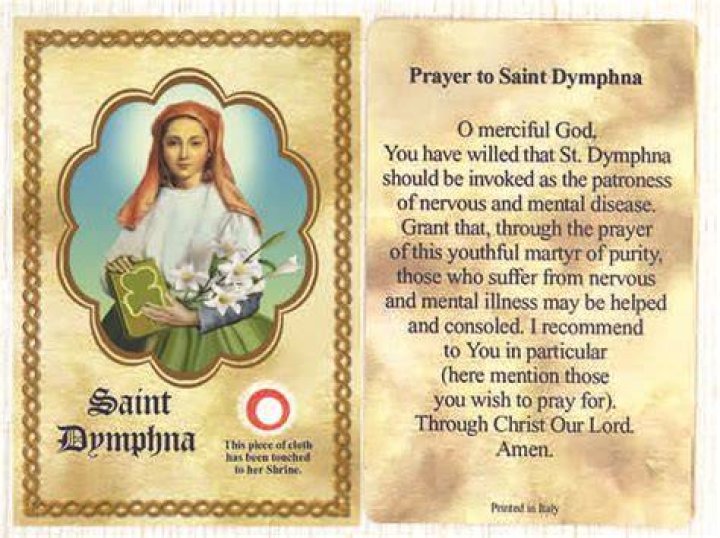 What is the prayer to St Dymphna?