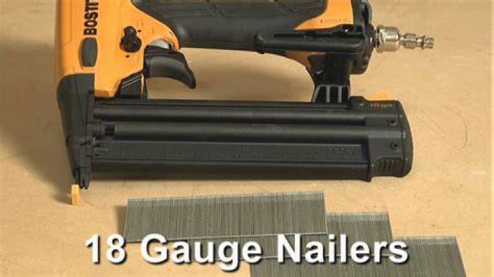 When would you use a 18 gauge nailer?