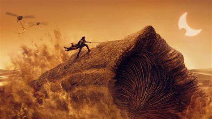 Who was riding the worm at the end of Dune 2021?
