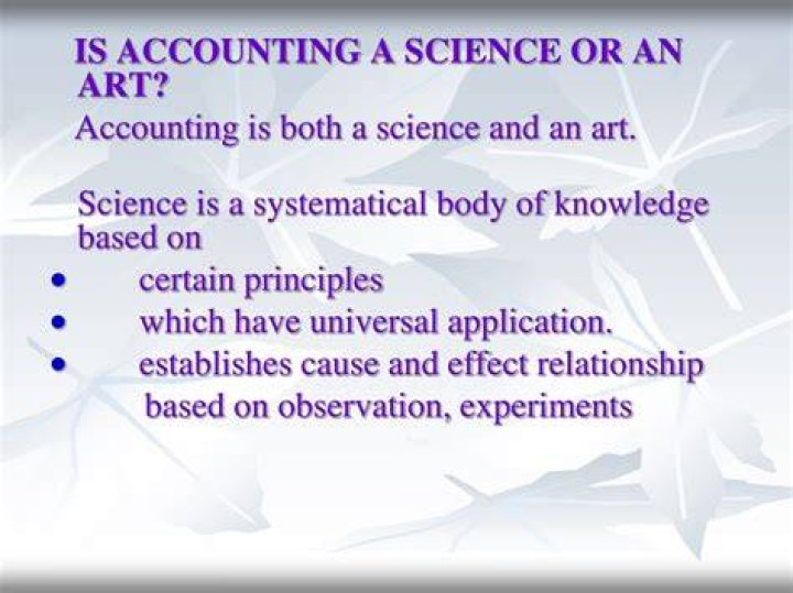 Why accounting is a science and art?