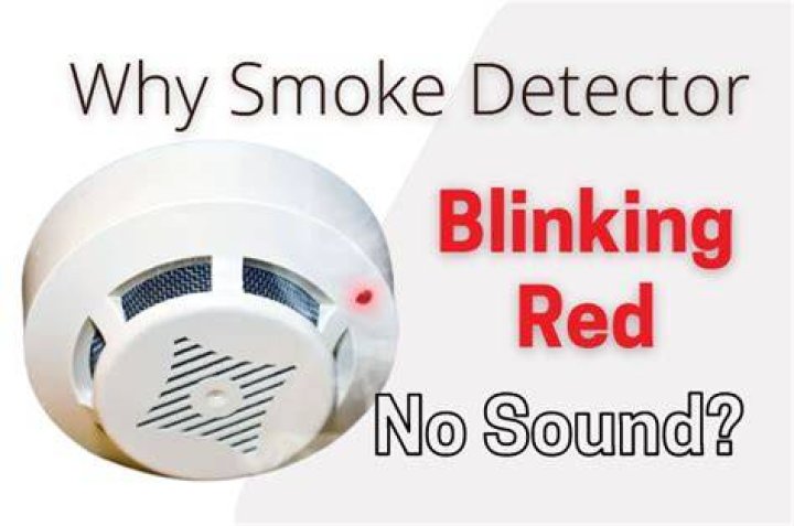 Why is my smoke detector blinking red?
